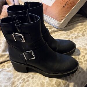 Mix No. 6 Black Combat Boots